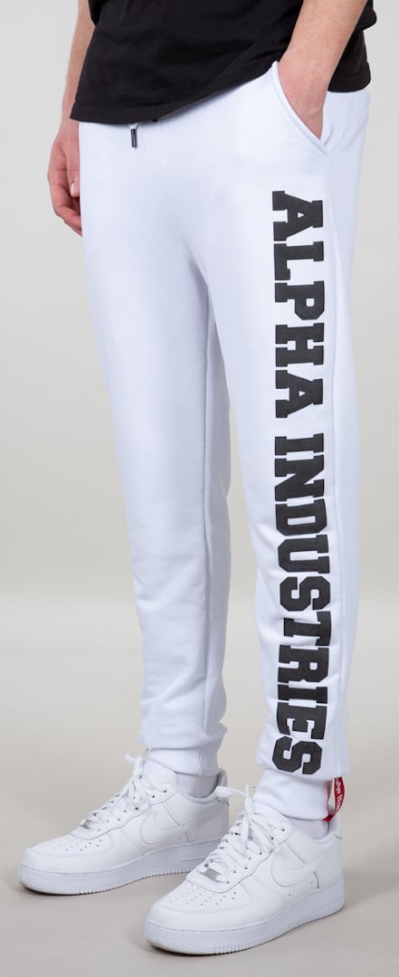 Alpha Industries Big Letters Pants, White