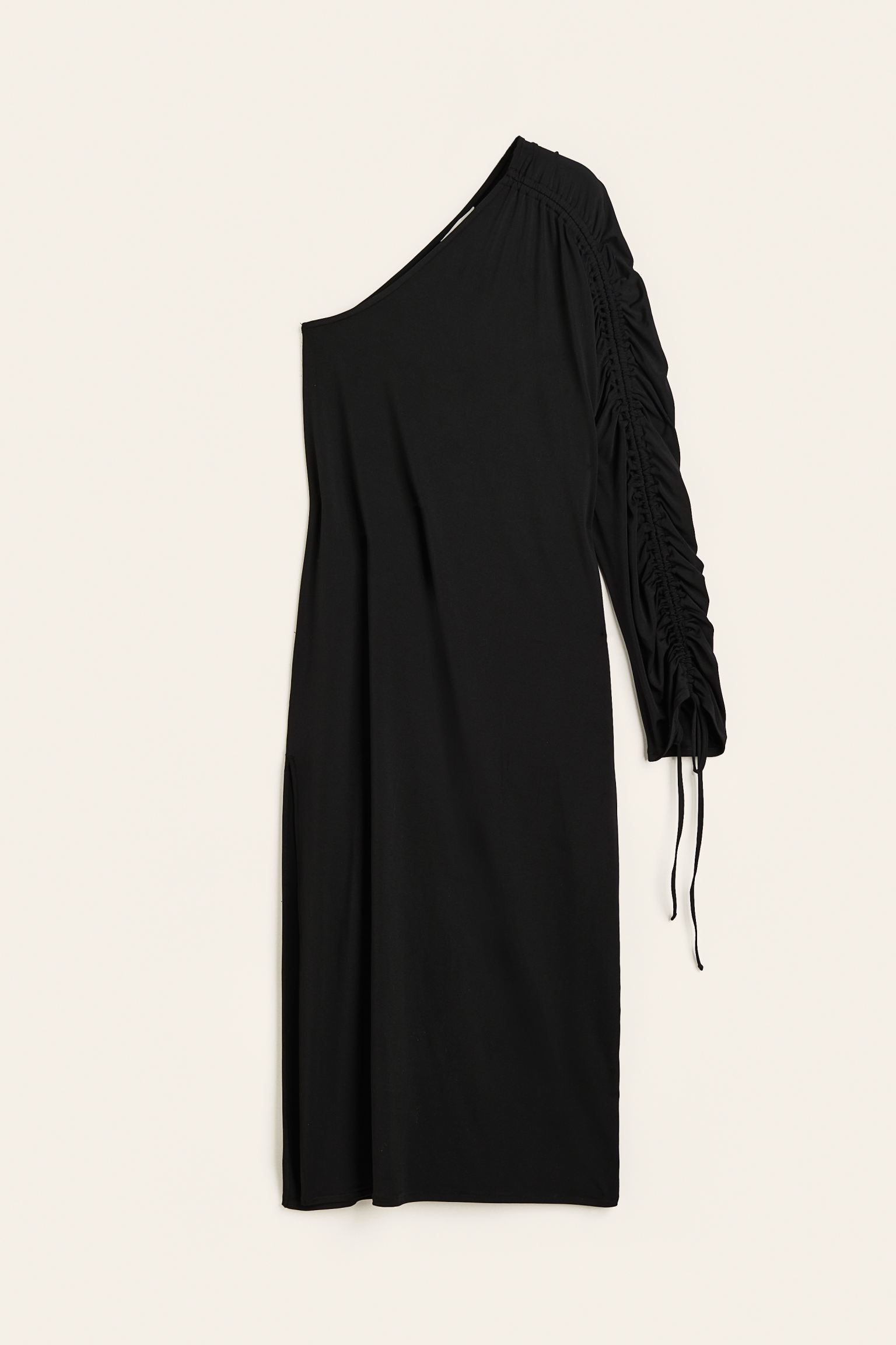 H&M Oversized One-shoulder dress, black