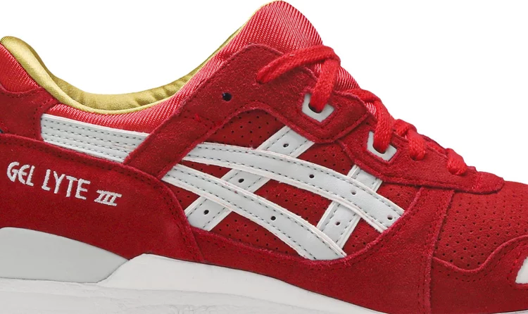 Asics gel lyte 3 'santa christmas pack' sneakers, red