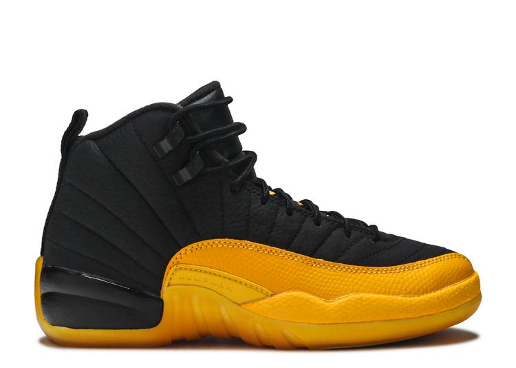 حذاء رياضي AIR JORDAN 12 RETRO GS 'UNIVERSITY GOLD'، أسود