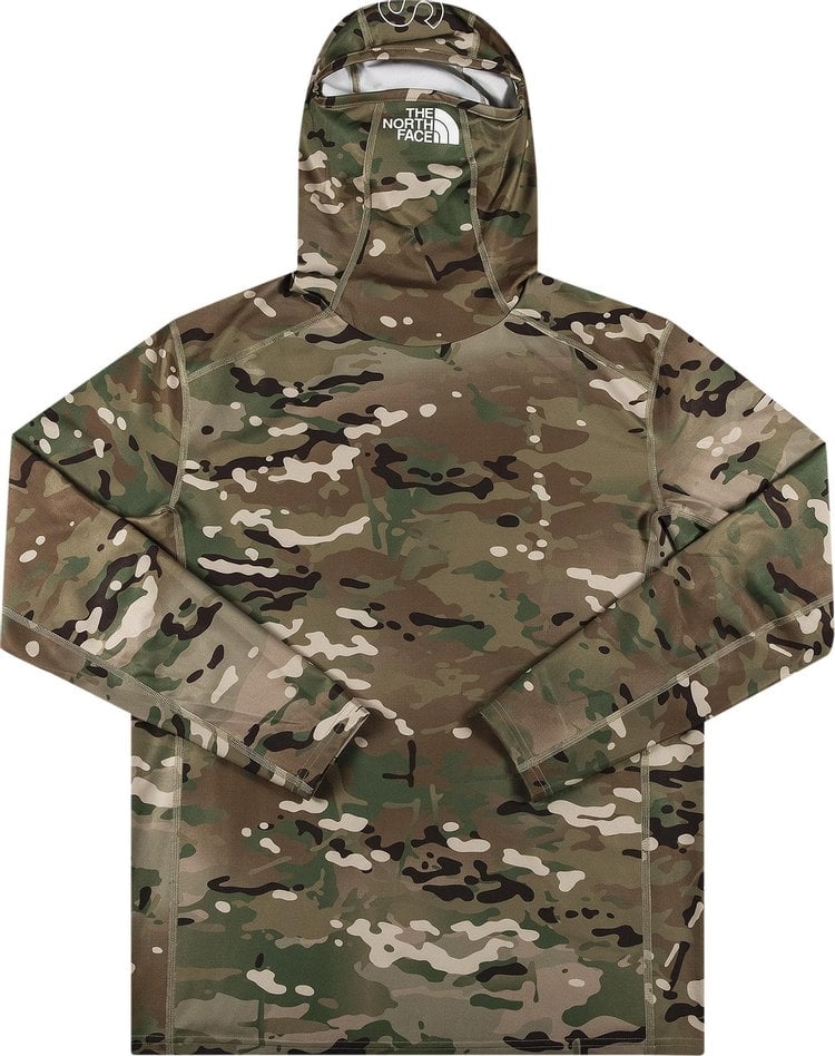 بلوزة طويلة الأكمام من Supreme x The North Face Base Layer "Multi Camo"، متعددة الألوان