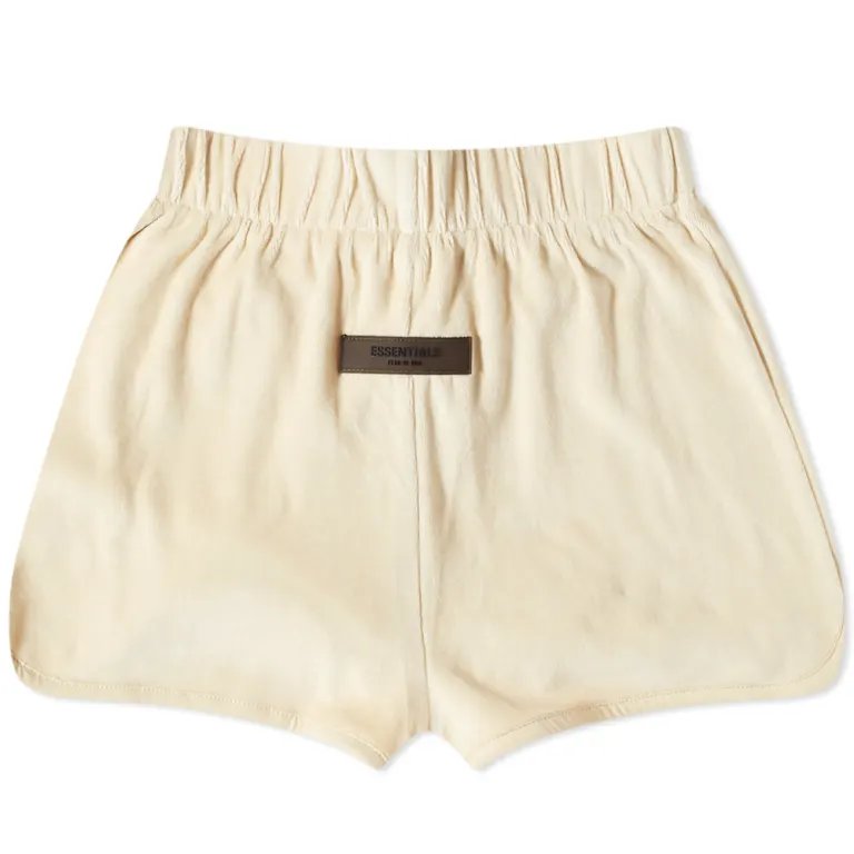 Fear Of God Essentials Velor Shorts, light beige