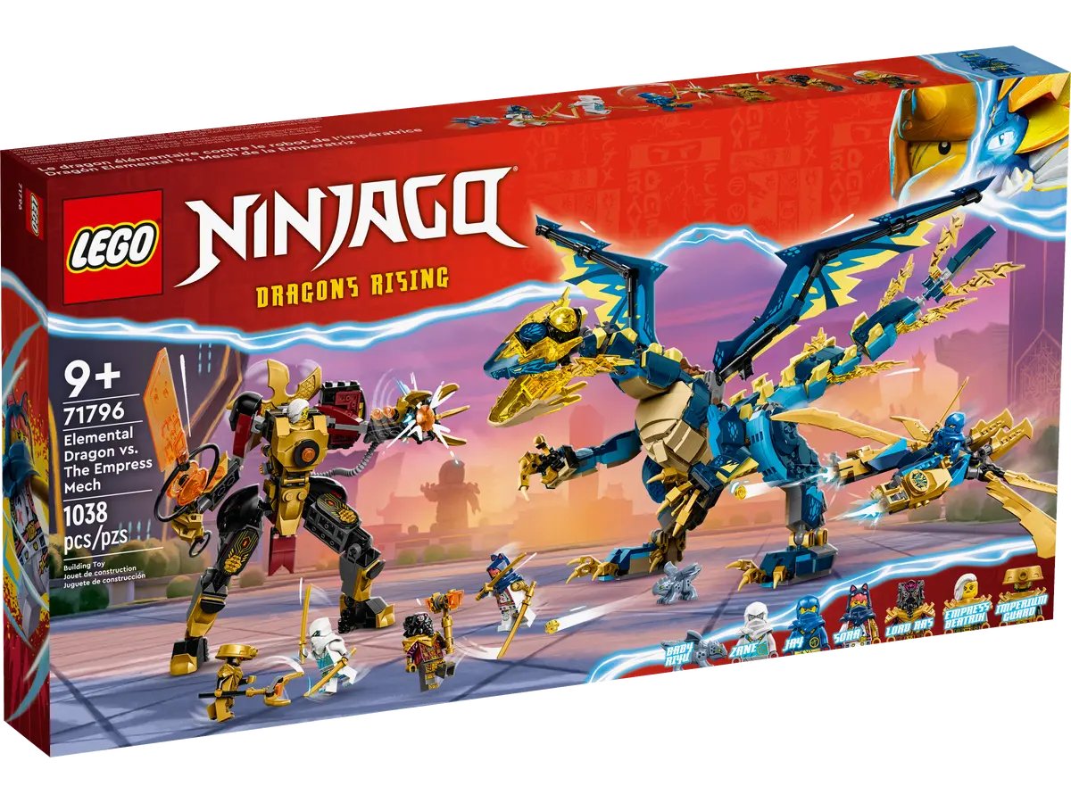 Lego Ninjago Elemental Dragon vs. The Empress Mech 71796, 1038 parts