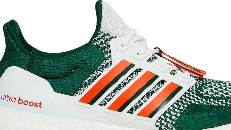 حذاء رياضي Adidas NCAA x UltraBoost 1.0 'Miami Hurricanes' باللون الأخضر