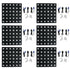 (6) Rockville STAGE MATRIX 36 RGB 6x6 Tri-Colored Matrix Blinder Lights DJ/Stage (6) STAGE MATRIX 36 RGB