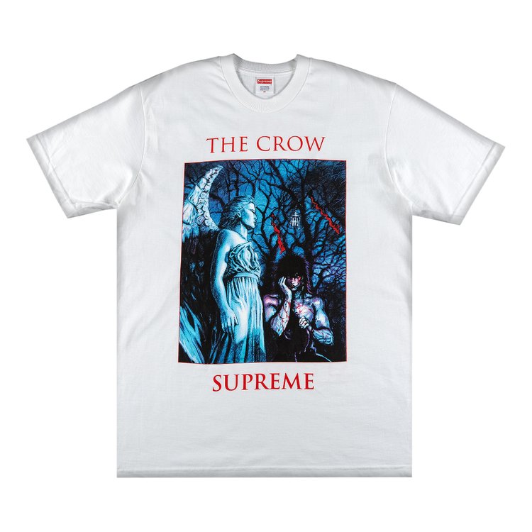 تي شيرت Supreme x The Crow Tee 'White'، باللون الأبيض