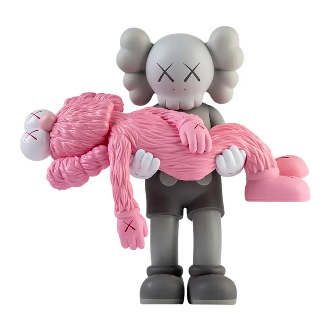 شخصية رفيقة وصديقة من مسلسل Kaws Gone باللون الرمادي/الوردي