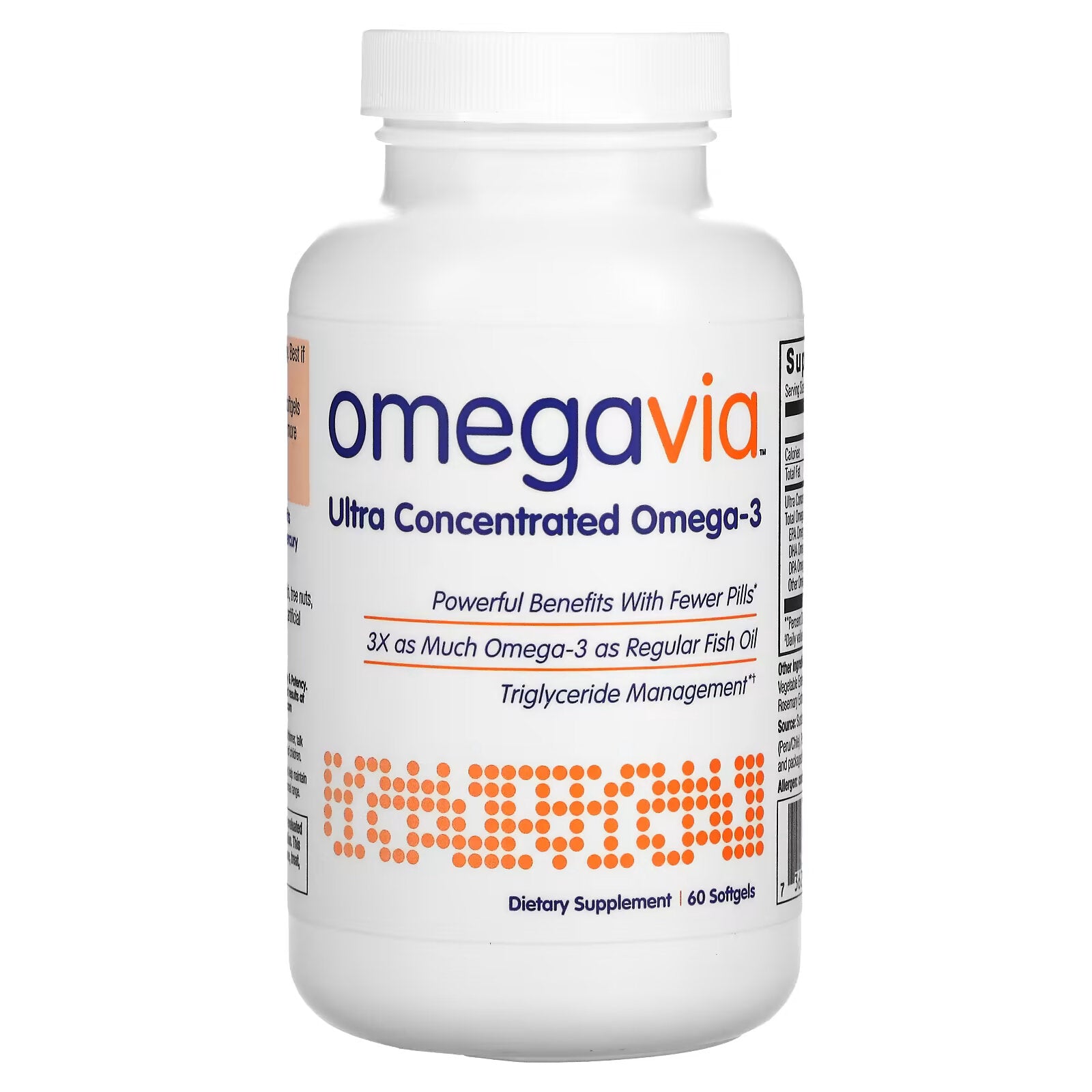 OmegaVia, Omega-3 Ultra Concentrate, 60 Softgels