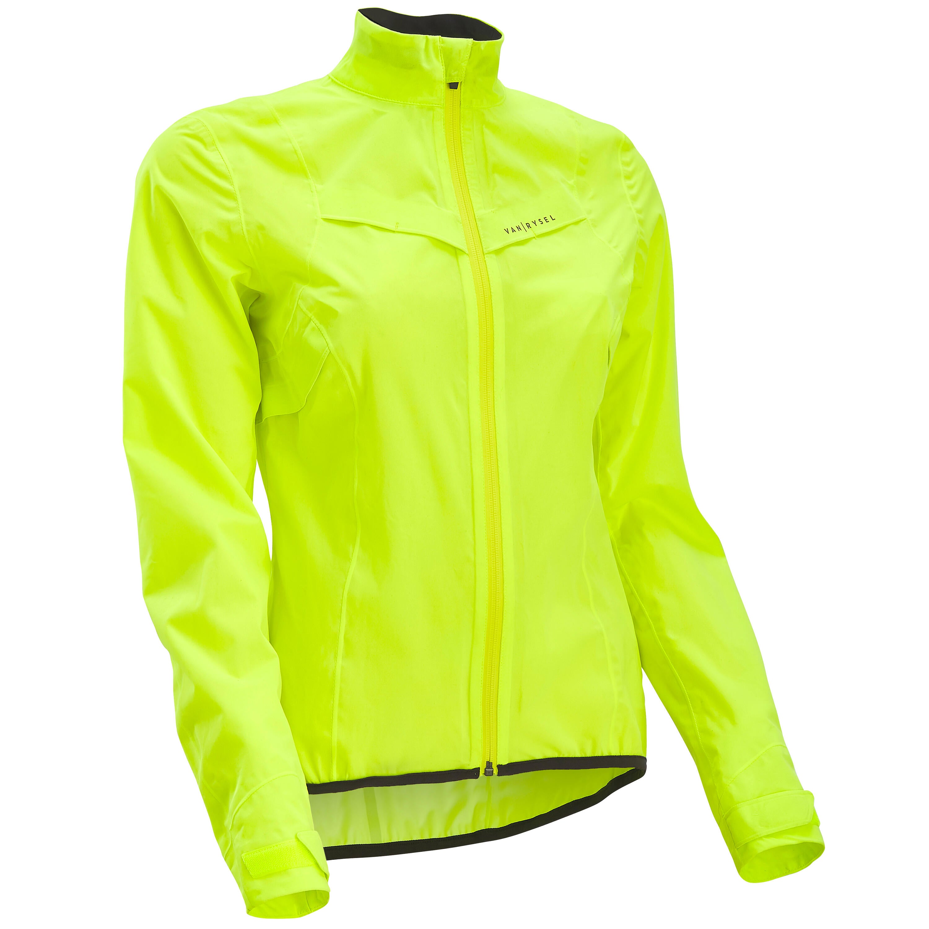 Women's cycling raincoat EDR Racer yellow Van Rysel