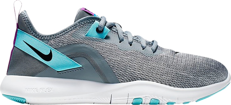 حذاء رياضي Nike Wmns Flex TR 9 'Pure Platinum Cyan' باللون الرمادي