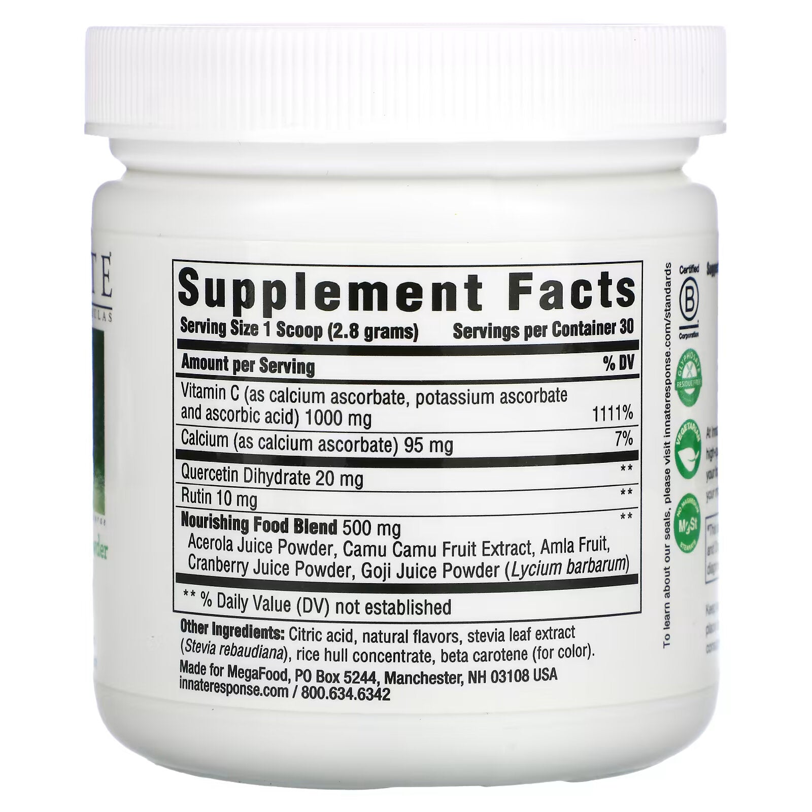 Innate Response Formulas, C Complete, Immune Support Blend with Vitamin C Powder 84 g (2.96 oz)