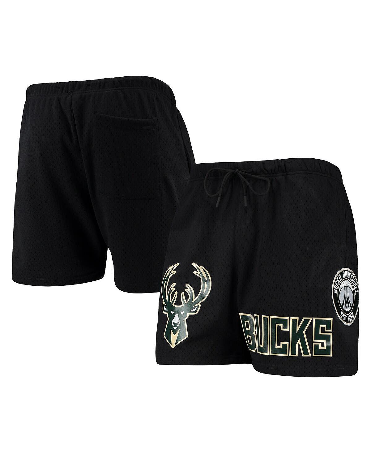 شورت رجالي أسود من Milwaukee Bucks Mesh Capsule Pro Standard، أسود