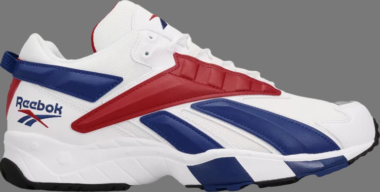 حذاء رياضي Interval 96 'White Scarlet Royal' من Reebok، باللون الأبيض