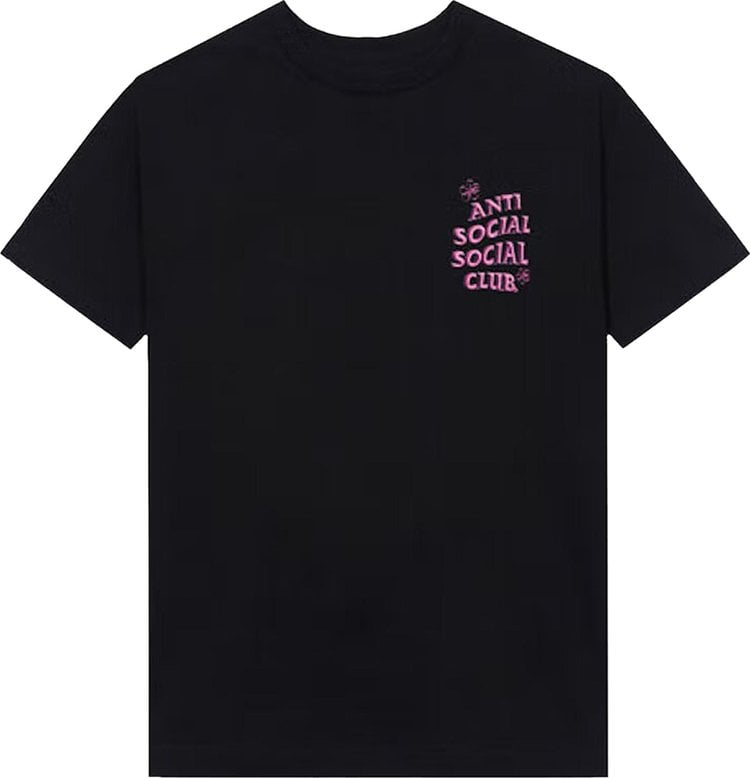 Anti Social Social Club Coral Crush T-Shirt 'Black', black