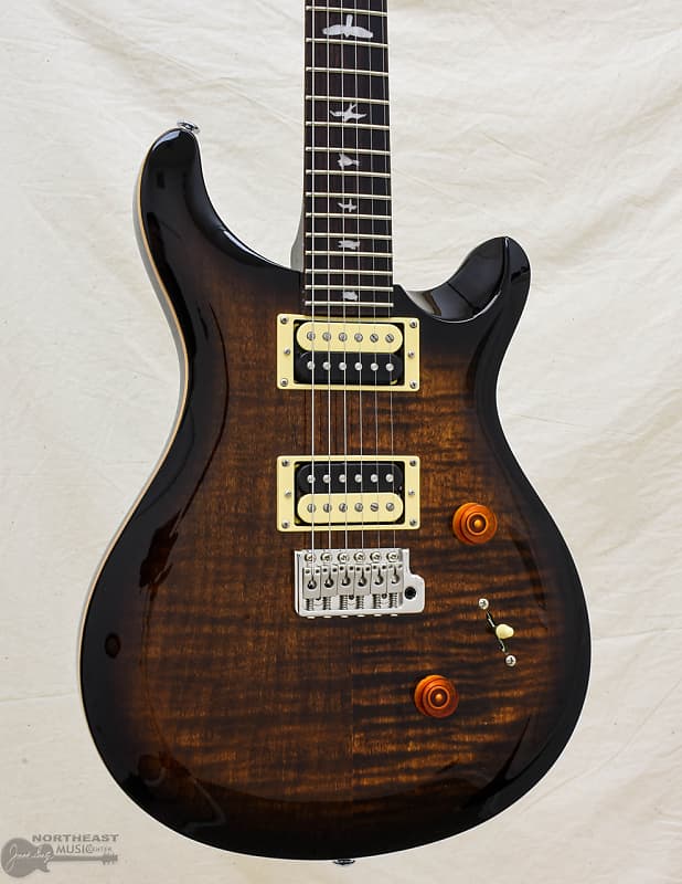 PRS SE Custom 24 - Black Gold Explosion (Serial Number: 38805)