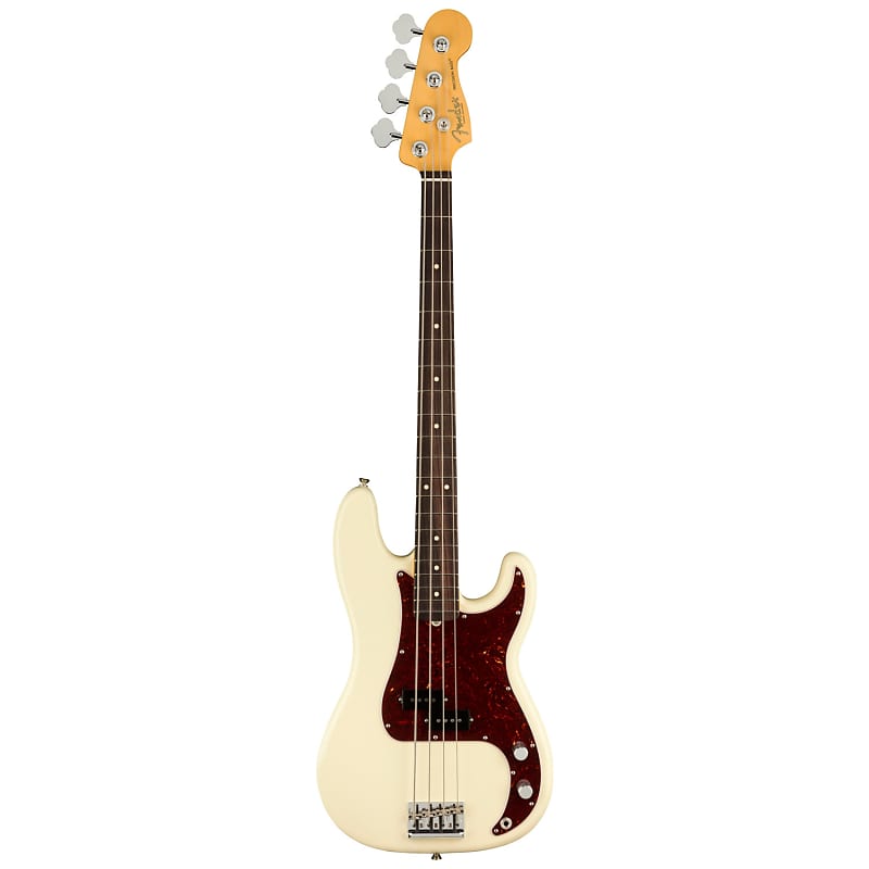 Bass Guitar Fender American Professional II Precision Olympic White with Hard Case American Professional II Precision Bass