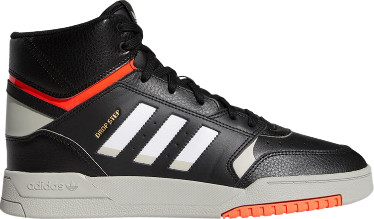 Adidas Drop Step 'Black Solar Red' Sneakers, black