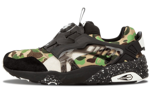 حذاء A BATHING APE x Puma Disc Blaze Bape Camo Green