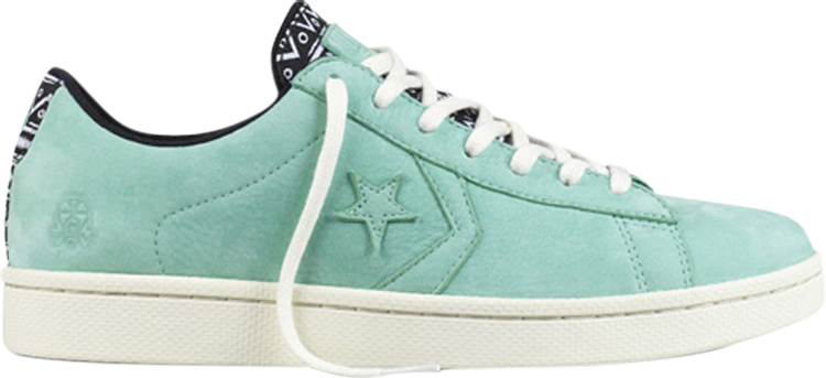 Converse Footpatrol x Pro Leather Low Mali Print Sneakers - Spearmint Green