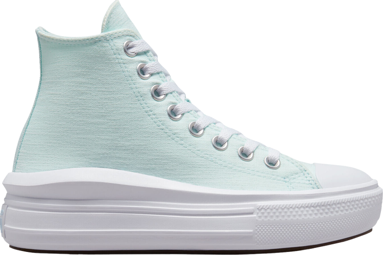 Converse Chuck Taylor All Star Move Platform High GS Cloud Patch Sneakers, Blue