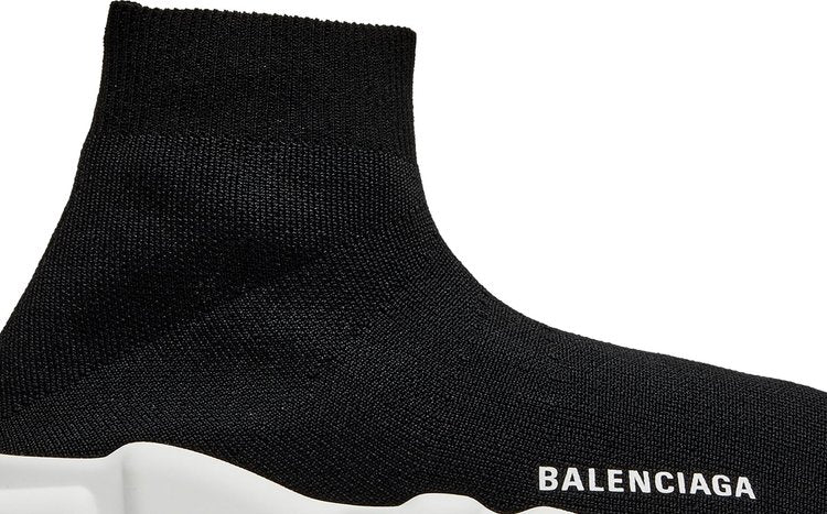 حذاء رياضي Balenciaga Wmns Speed ​​باللونين الأسود والأبيض