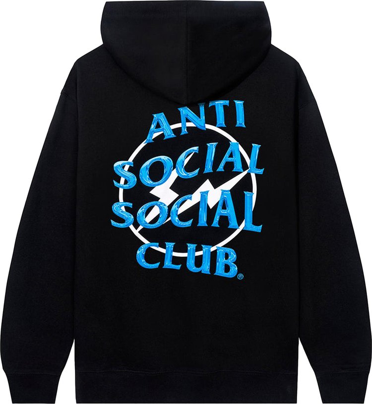 Anti Social Social Club x Fragment Precious Petals Hoodie 'Black/Blue', black