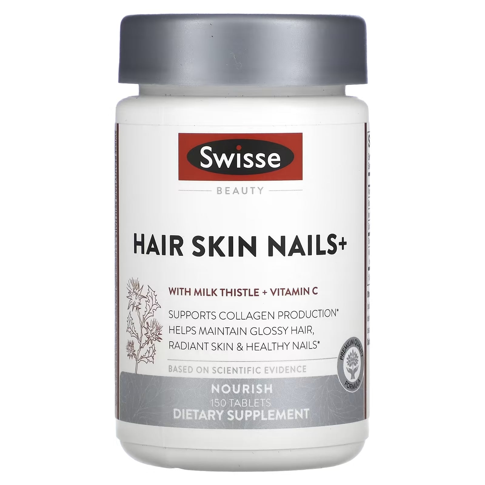 Swisse Ultiboost hair skin and nails health supplement Hair Skin Nails+, 150 tablets