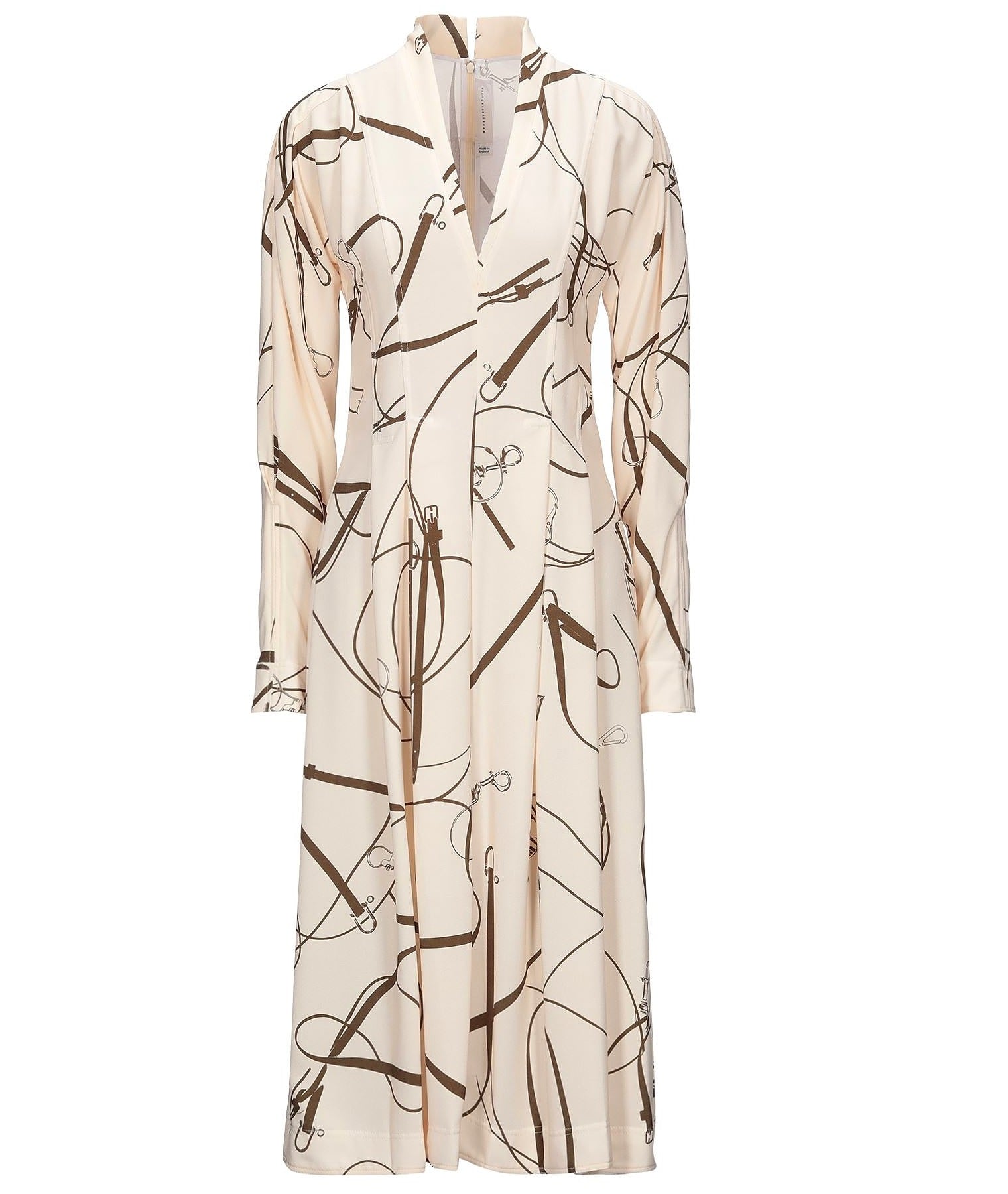 Victoria Beckham Midi Dress, beige