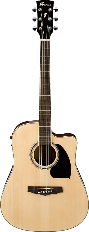 Ibanez PF Series PF15ECE Dreadnought Cutaway A/E Cutaway Guitar Natural PF15ECENT