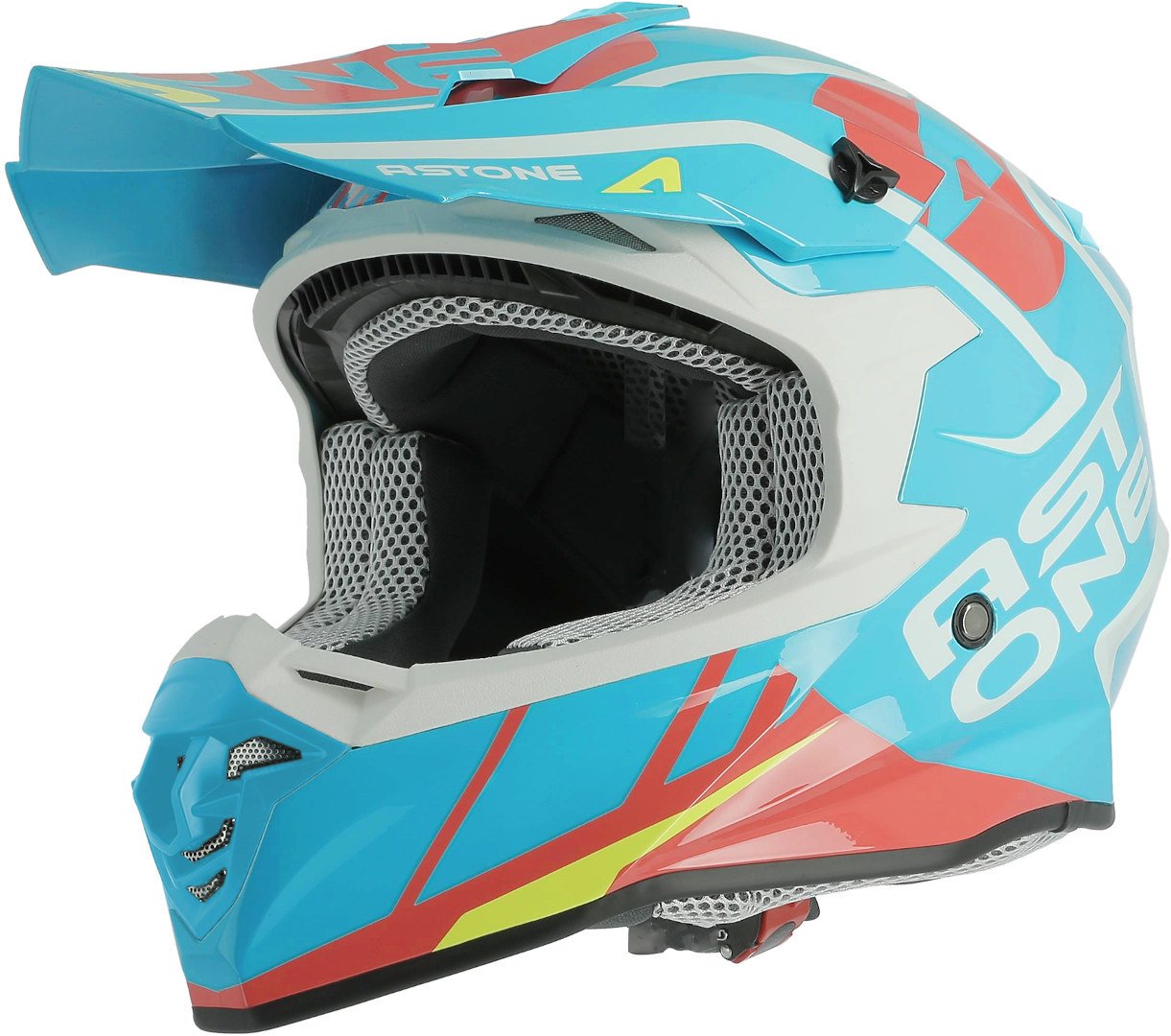 Astone MX 800 Trophy motocross helmet, light blue