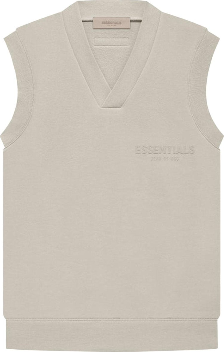 Fear of God Essentials V Neck Vest 'Smoke', gray