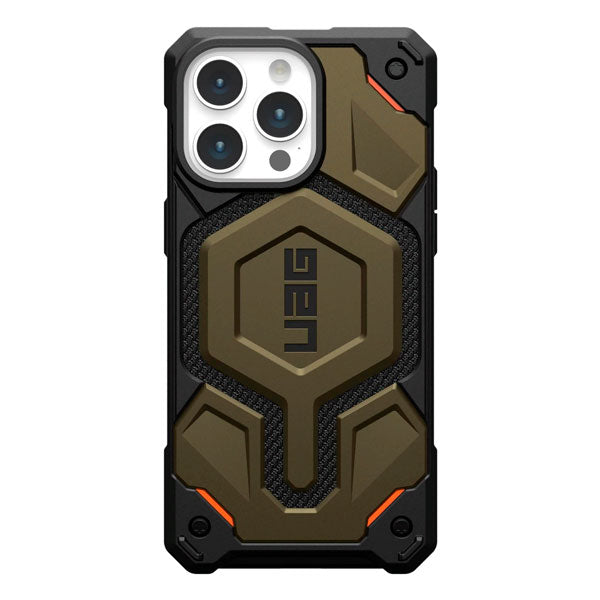 جراب UAG Monarch لهاتف iPhone 15 Pro Max، Kevlar Element Green