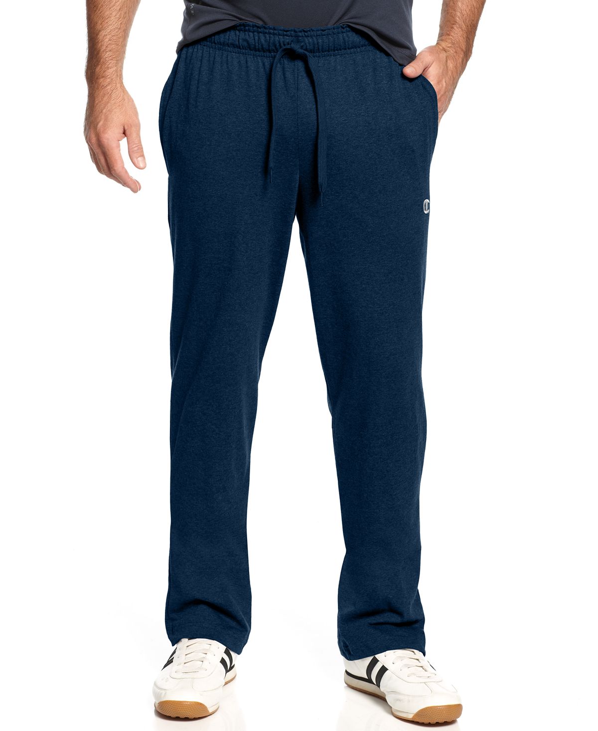 Champion Men's Open Hem Jersey Pants, Blue