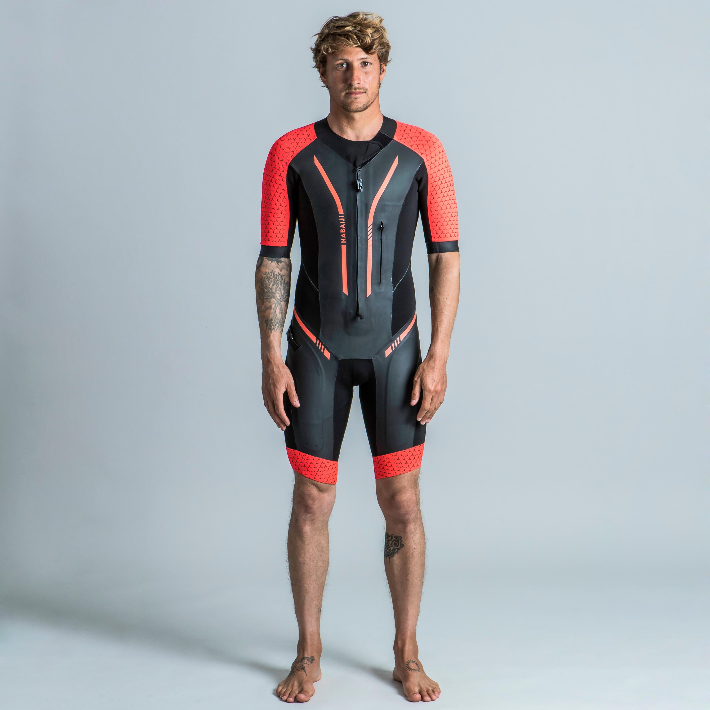 Wetsuit SwimRun 4/2 mm unisex NABAIJI, black