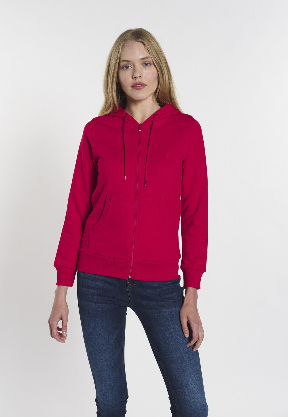 Denim Culture Yasenia Zip Sweatshirt, red