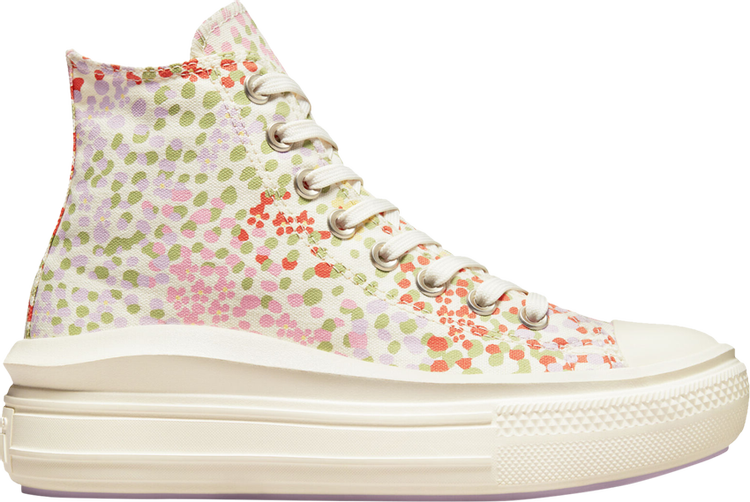 Sneakers Converse Wmns Chuck Taylor All Star Move Platform High Floral, cream