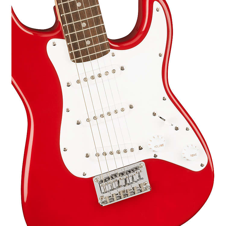 Squier Mini Stratocaster V2 with Laurel Dakota Red Mini Stratocaster V2 with Laurel Fretboard