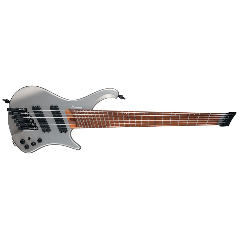 Ibanez EHB Ergonomic Headless Multi-Scale 6-String Bass, Metallic Gray with Bag EHB1006MS