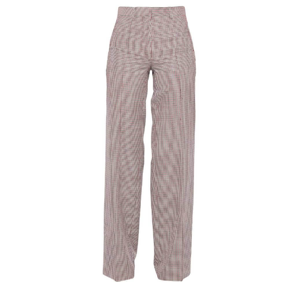 Victoria Beckham Casual trousers, burgundy/multicolor