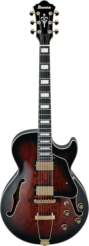 Ibanez AG95QA AG Artcore Expressionist Hollow Body Guitar Dark Brown Sunburst AG95QADBS