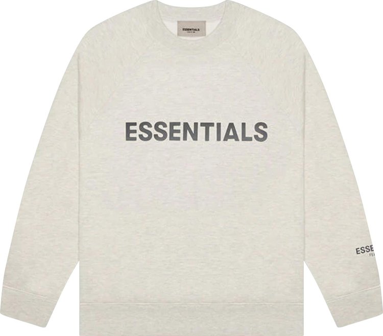 Fear of God Essentials Crewneck Sweatshirt 'Oatmeal', Gray