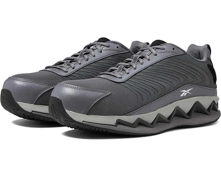 Reebok Zig Elusion Heritage Work EH Comp Sneakers, Dark Grey/Black