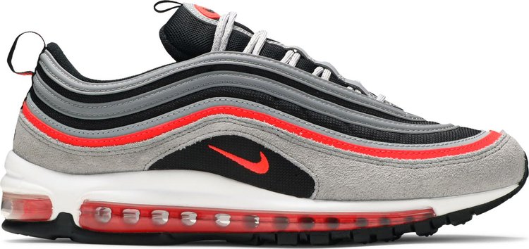 حذاء رياضي Nike Air Max 97 "Wolf Gray Radiant Red" باللون الرمادي