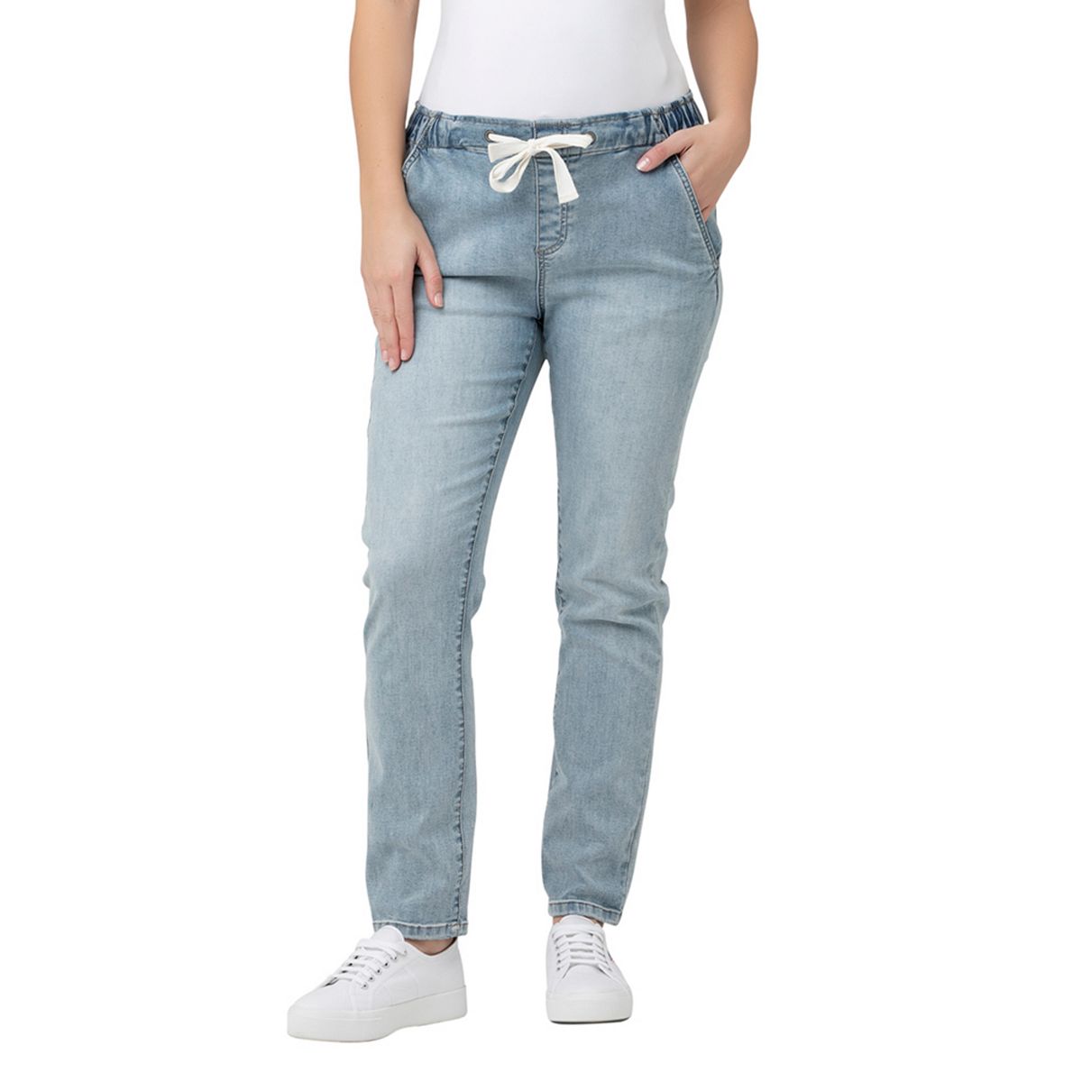 Ripe Maternity Women's Light Blue Denim Joggers