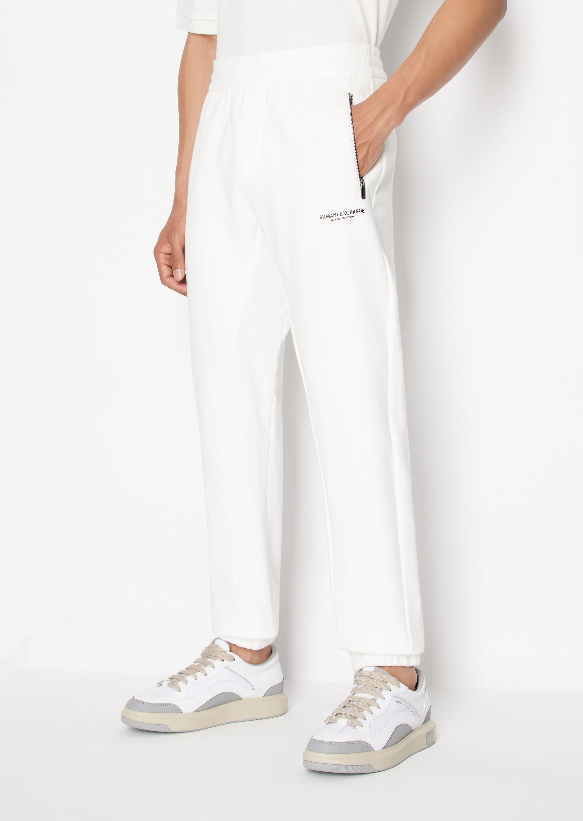 Armani Exchange trousers, white