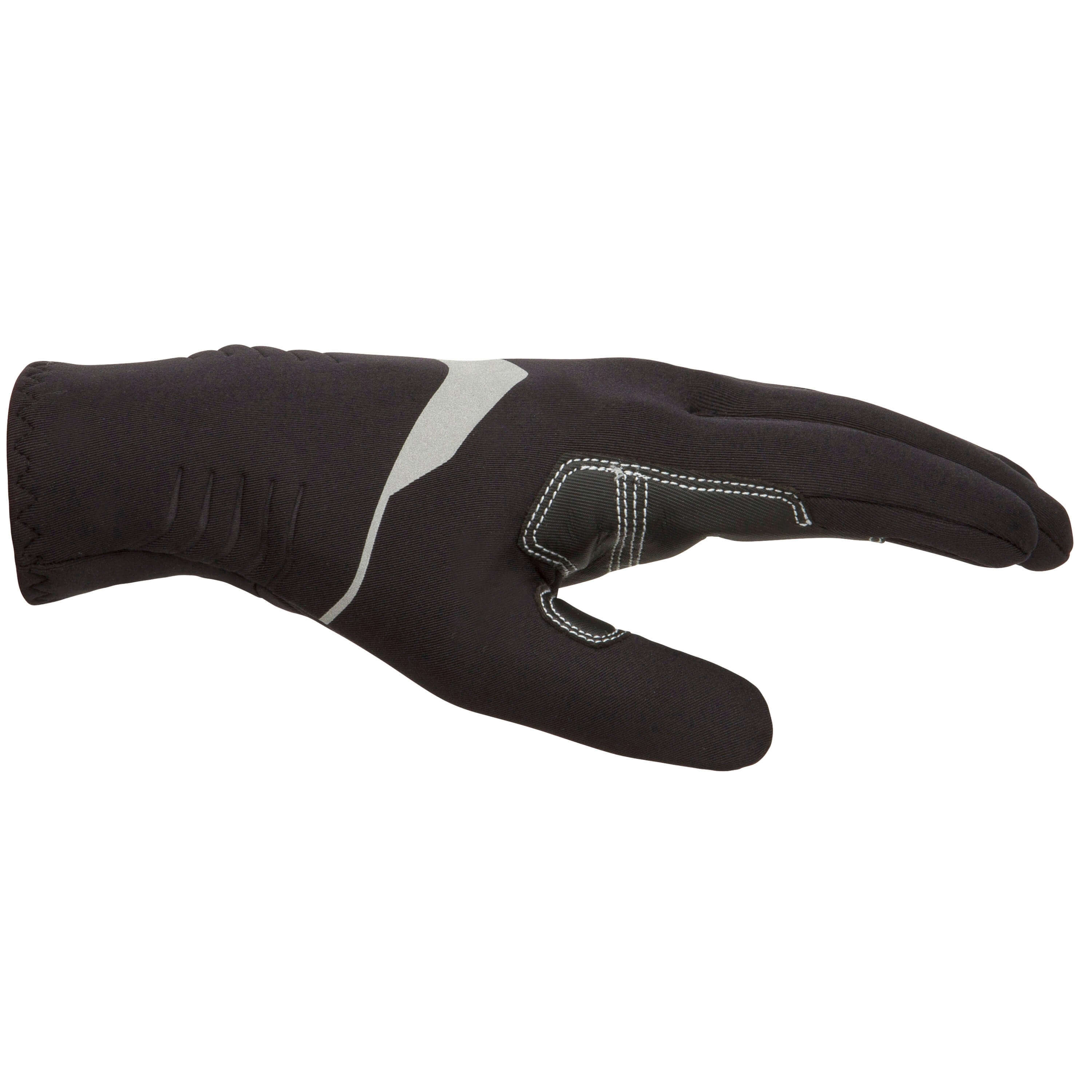 Sailing gloves neoprene women/men 1 mm 500 Tribord, black/pearl gray