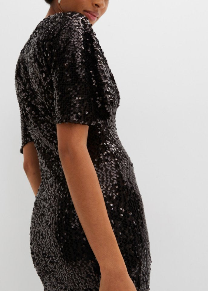 Bodyflirt Boutique sequin dress, black