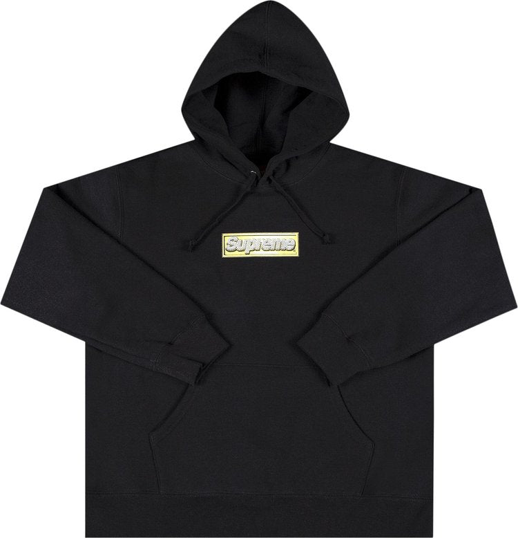 Supreme Bling Box Logo Hooded Sweatshirt 'Black'