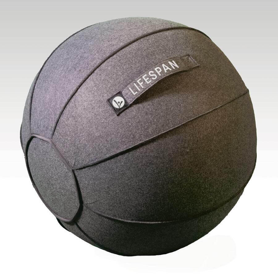 Workplace yoga ball LifeSpan Fitness Sitz Bal, anthracite gray