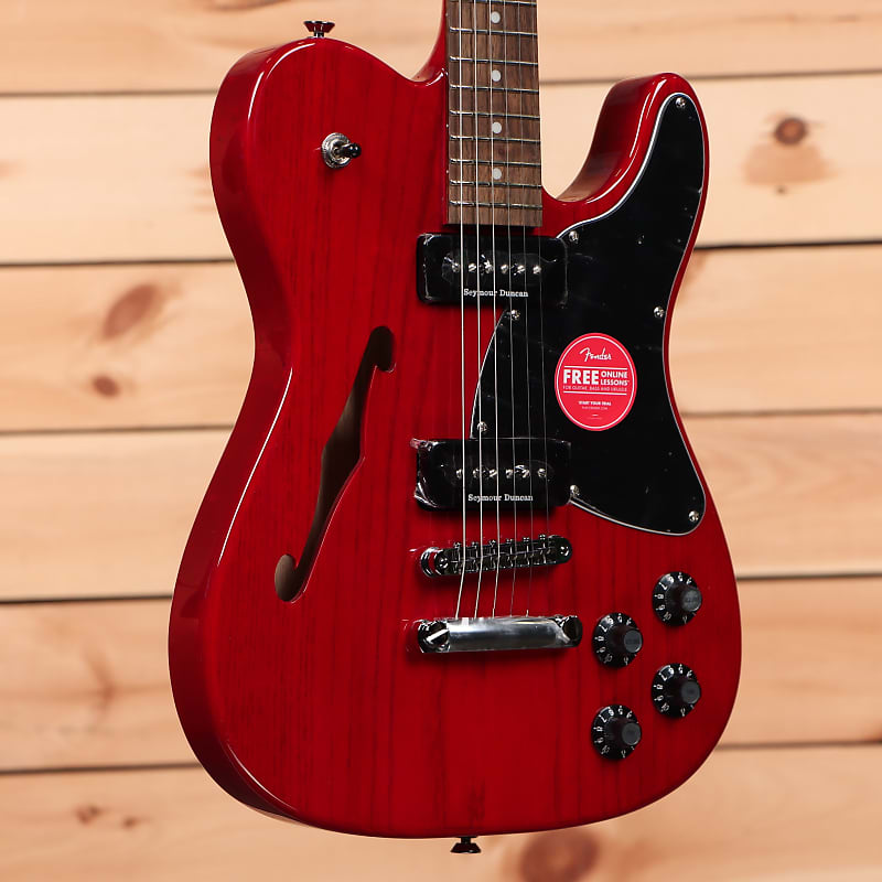 Fender Jim Adkins JA-90 Telecaster Thinline - Dark Red Transparent - ICF21005115